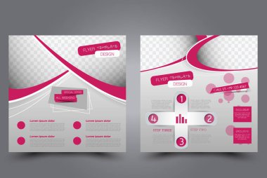 Kare flyer şablonu. Broşür tasarımı. Yıllık rapor poster