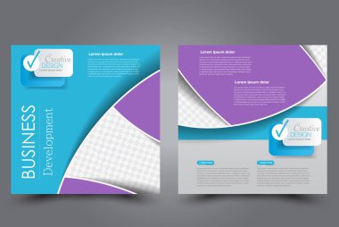 Kare flyer şablonu. Broşür tasarımı. Yıllık rapor poster