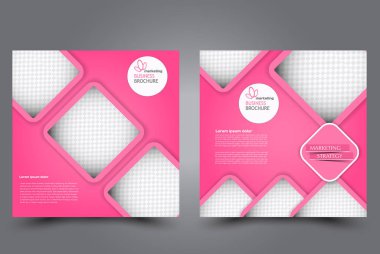 Kare flyer şablonu. Broşür tasarımı. Yıllık rapor poster