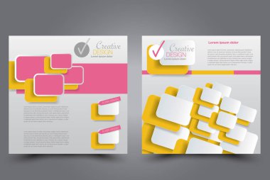 Kare uçucu şablonu