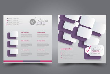 Kare uçucu şablonu