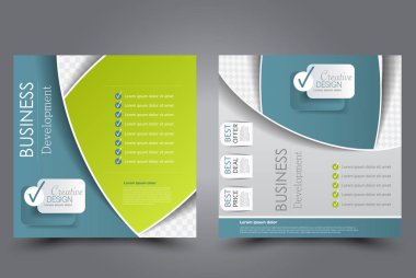 Kare uçucu şablonu