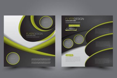 Kare uçucu şablonu