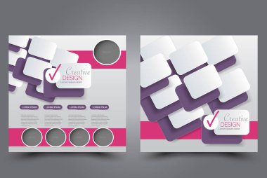 Kare uçucu şablonu