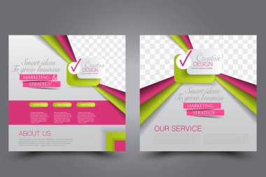 Kare uçucu şablonu