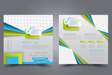 Kare uçucu şablonu