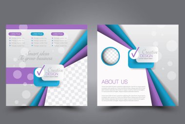 Kare uçucu şablonu