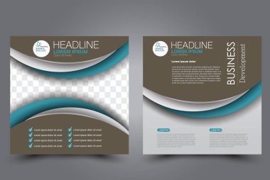 Kare uçucu şablonu