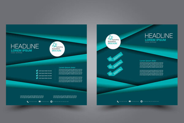 Шаблон квадратного флаера