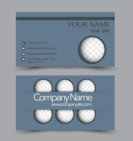 Modèle d'ensemble de conception de carte de visite pour le style d'entreprise . — Image vectorielle