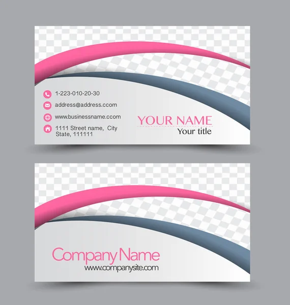 Business card design set template — Stock Vector