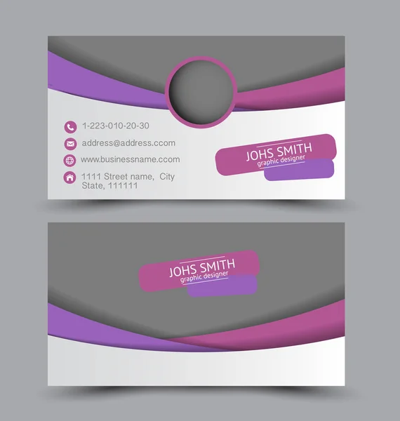 Modelo de conjunto de design de cartão de visita para o estilo corporativo da empresa . — Vetor de Stock