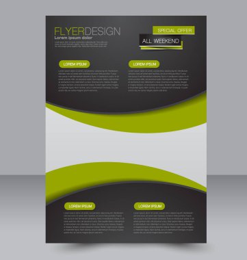 El ilanı tasarım arka plan. Broşür şablonu.