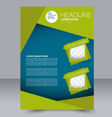 El ilanı tasarım arka plan. Broşür şablonu.