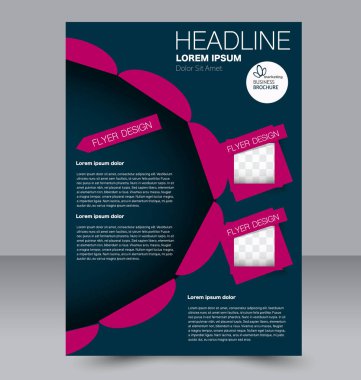 El ilanı tasarım arka plan. Broşür şablonu.