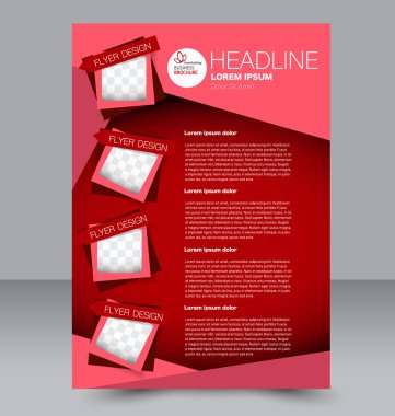 El ilanı tasarım arka plan. Broşür şablonu.