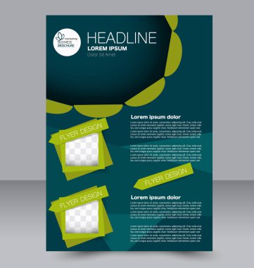 El ilanı tasarım arka plan. Broşür şablonu.