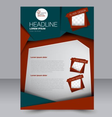 El ilanı tasarım arka plan. Broşür şablonu.