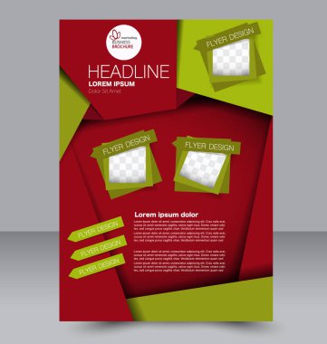 El ilanı tasarım arka plan. Broşür şablonu.