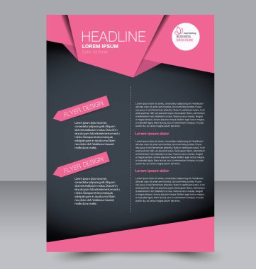 El ilanı tasarım arka plan. Broşür şablonu.