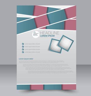 El ilanı tasarım arka plan. Broşür şablonu.