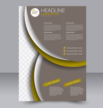 El ilanı tasarım arka plan. Broşür şablonu.