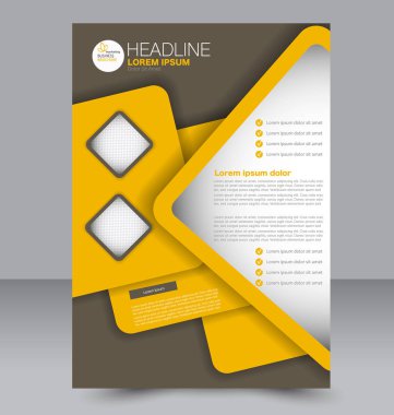 El ilanı tasarım arka plan. Broşür şablonu.