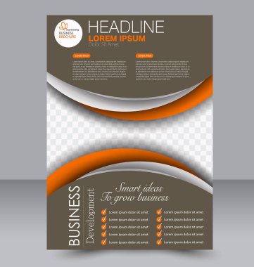 El ilanı tasarım arka plan. Broşür şablonu.