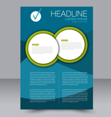 El ilanı tasarım arka plan. Broşür şablonu.