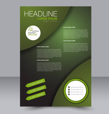 El ilanı tasarım arka plan. Broşür şablonu.