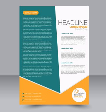 El ilanı tasarım arka plan. Broşür şablonu.