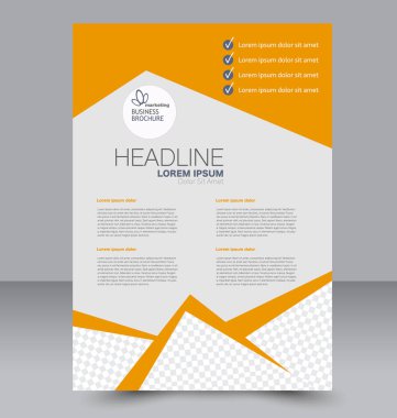 El ilanı tasarım arka plan. Broşür şablonu.