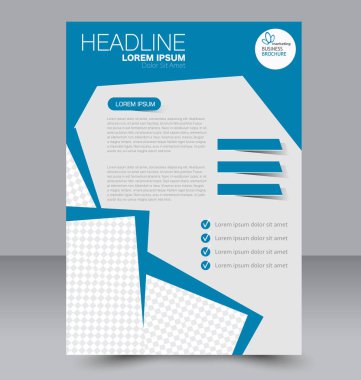 El ilanı tasarım arka plan. Broşür şablonu.