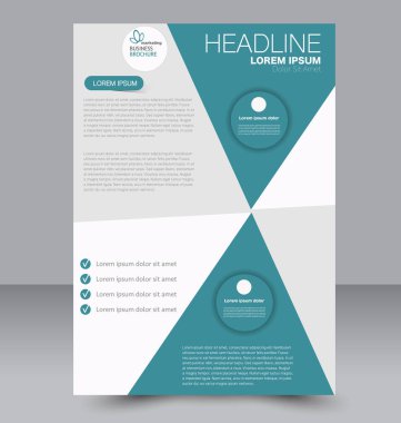 El ilanı tasarım arka plan. Broşür şablonu.