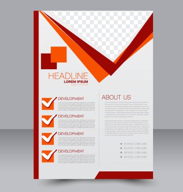 El ilanı tasarım arka plan. Broşür şablonu.