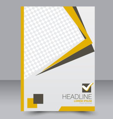 El ilanı tasarım arka plan. Broşür şablonu.