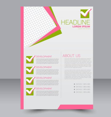 El ilanı tasarım arka plan. Broşür şablonu.