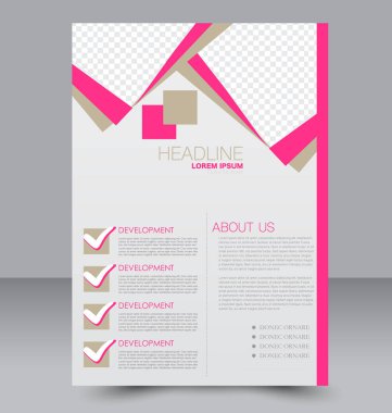 El ilanı tasarım arka plan. Broşür şablonu.