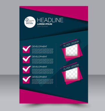 El ilanı tasarım arka plan. Broşür şablonu.