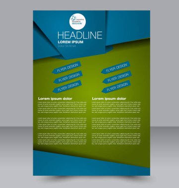 El ilanı tasarım arka plan. Broşür şablonu.