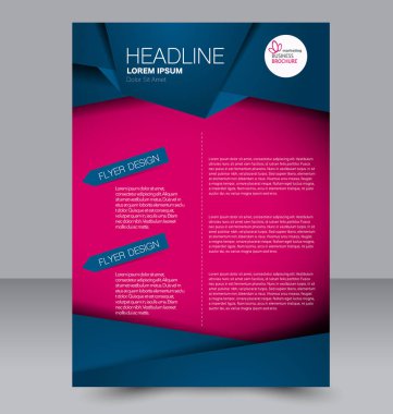 El ilanı tasarım arka plan. Broşür şablonu.
