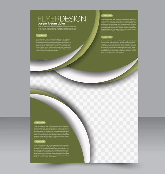 Flyer ontwerp achtergrond. Brochure sjabloon. — Stockvector