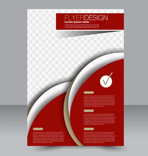 Flyer ontwerp achtergrond. Brochure sjabloon. — Stockvector