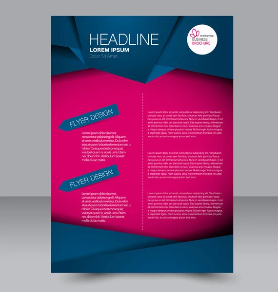 El ilanı tasarım arka plan. Broşür şablonu.