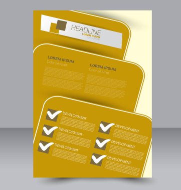 El ilanı tasarım arka plan. Broşür şablonu.