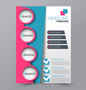 El ilanı tasarım arka plan. Broşür şablonu.