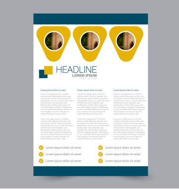 El ilanı tasarım arka plan. Broşür şablonu.