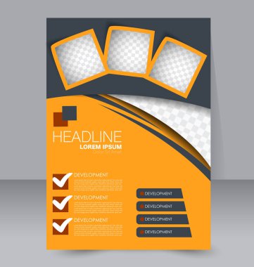 El ilanı tasarım arka plan. Broşür şablonu.