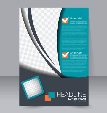 El ilanı tasarım arka plan. Broşür şablonu.