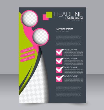 El ilanı tasarım arka plan. Broşür şablonu.